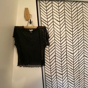 Top shop sheer crop top